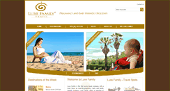 Desktop Screenshot of luxefamilytravel.com